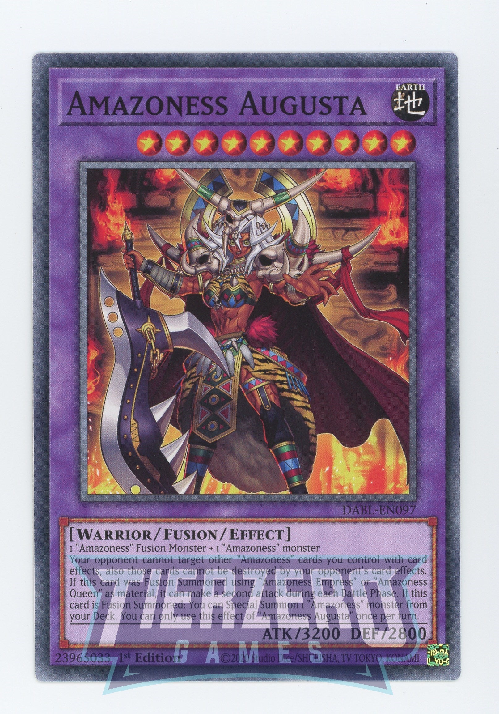 DABL-EN097 - Amazoness Augusta - Common - Effect Fusion Monster - Dark DABL-EN097 - Amazoness Augusta - Common - Effect Fusion Monster - Dark