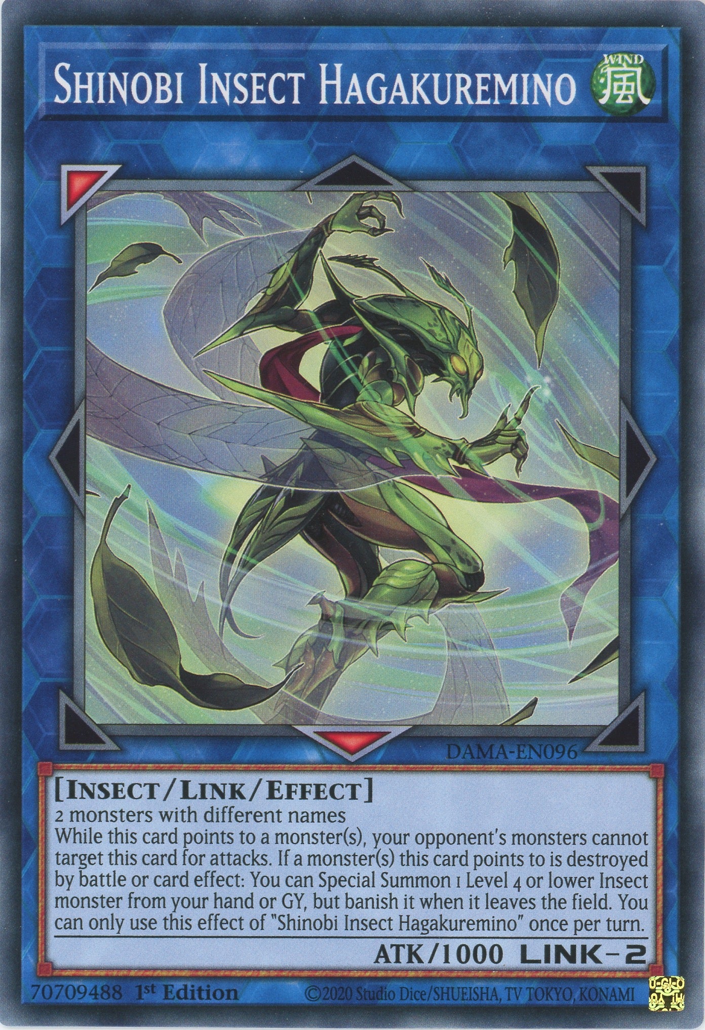 plant link monsters DAMA-EN096 - Shinobi Insect Hagakuremino - Common