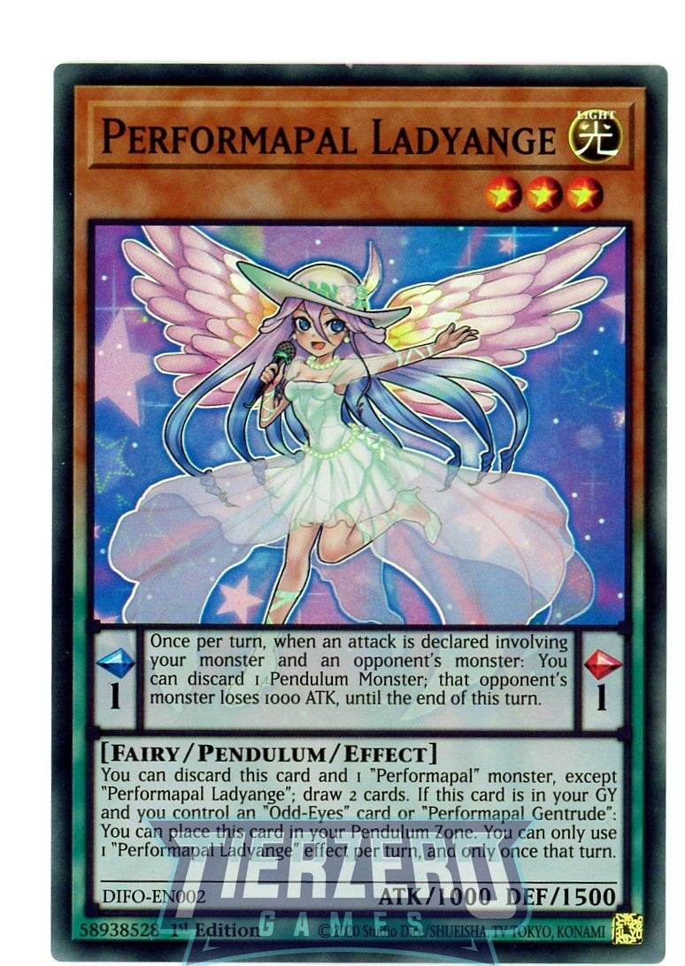 yugioh most op deck DIFO-EN002 - Performapal Ladyange - Super Rare