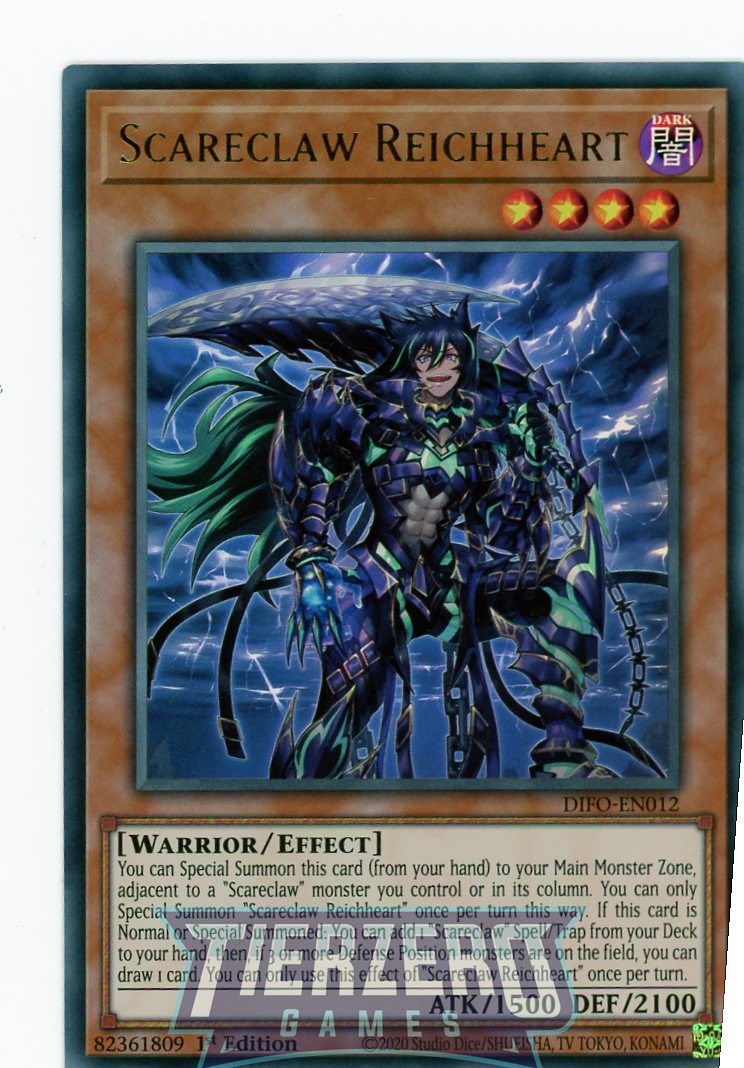 DIFO-EN012 - Scareclaw Reichheart - Ultra Rare - Effect Monster - Dimension Force