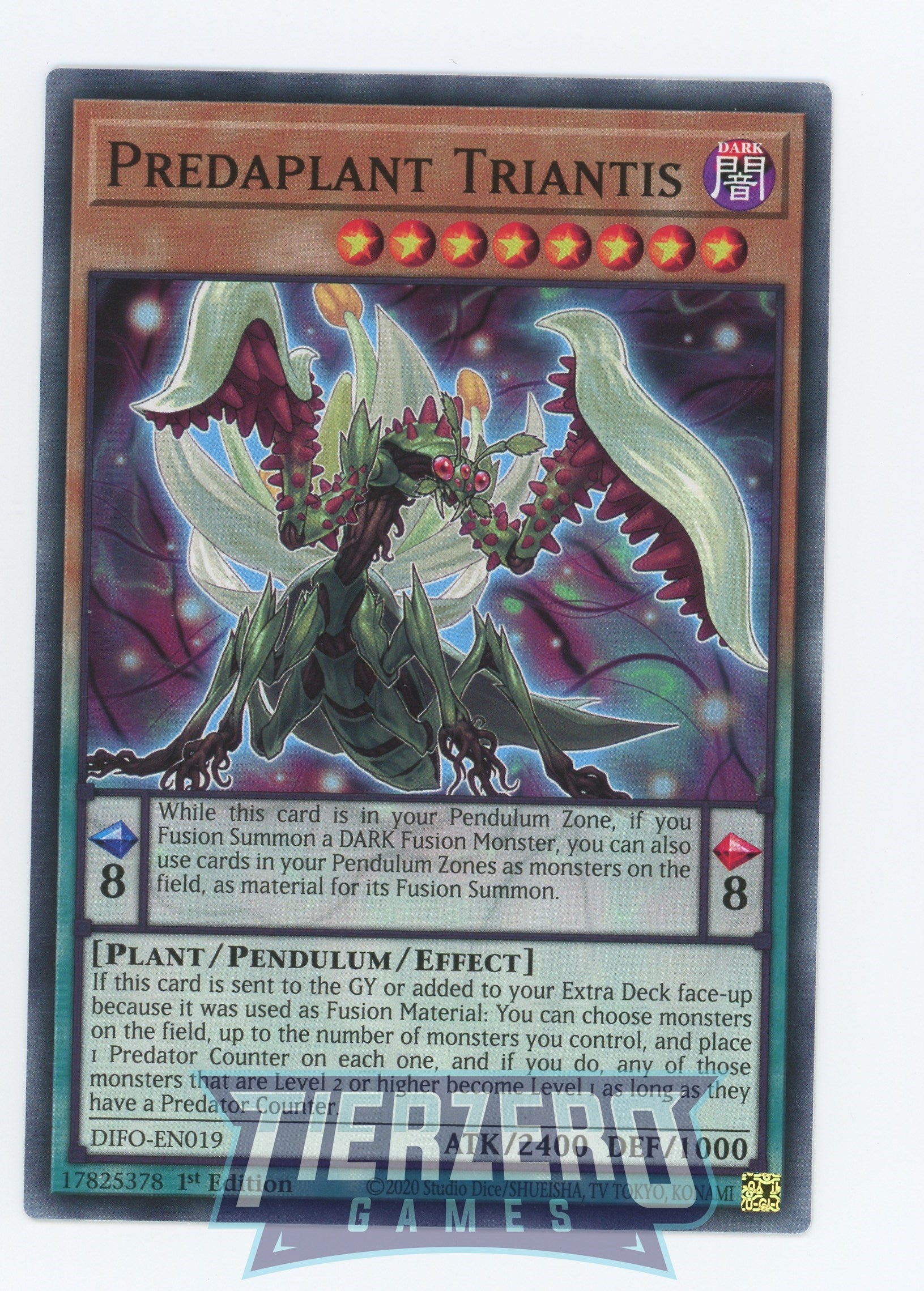 DIFO-EN019 - Predaplant Triantis - Common - Effect Pendulum Monster - Dimension Force Pre Order DIFO-EN019 - Predaplant Triantis - Common - Effect Pendulum Monster - Dimension Force Pre Order