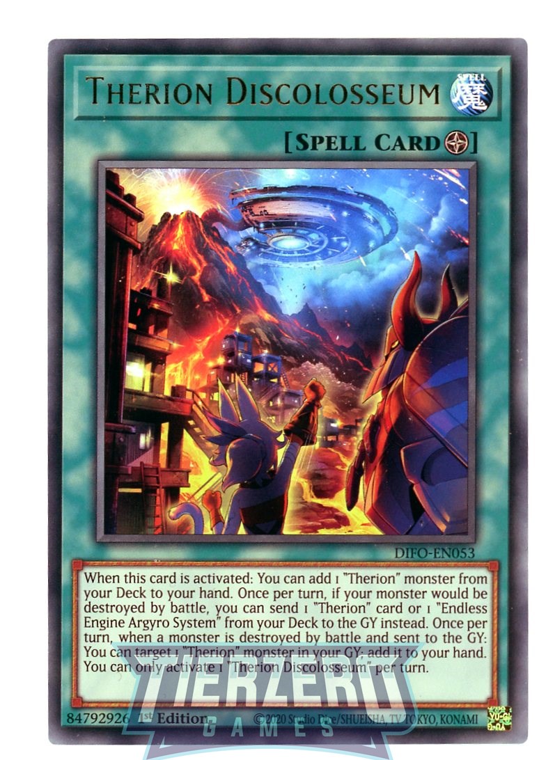 yugioh therion cards DIFO-EN053 - Therion Discolosseum - Ultra Rare - Field Spell