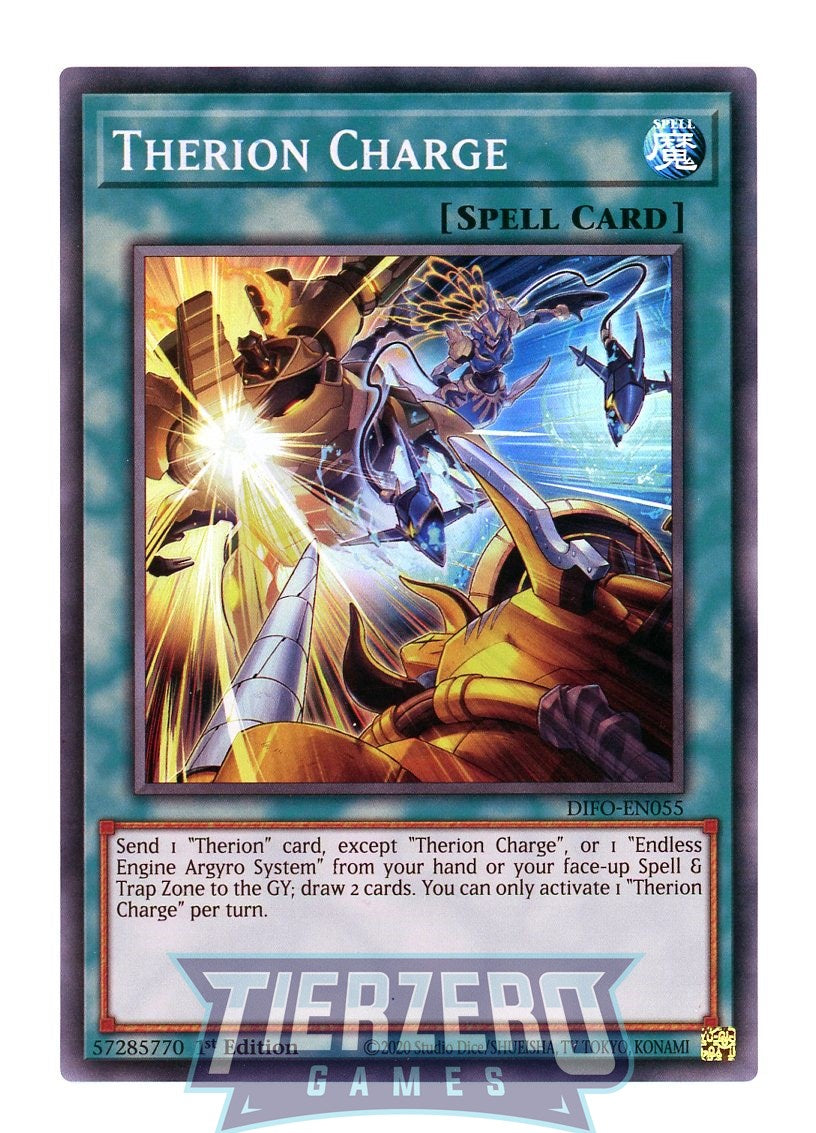 DIFO-EN055 - Therion Charge - Super Rare - Normal Spell - Dimension Fo DIFO-EN055 - Therion Charge - Super Rare - Normal Spell - Dimension Fo