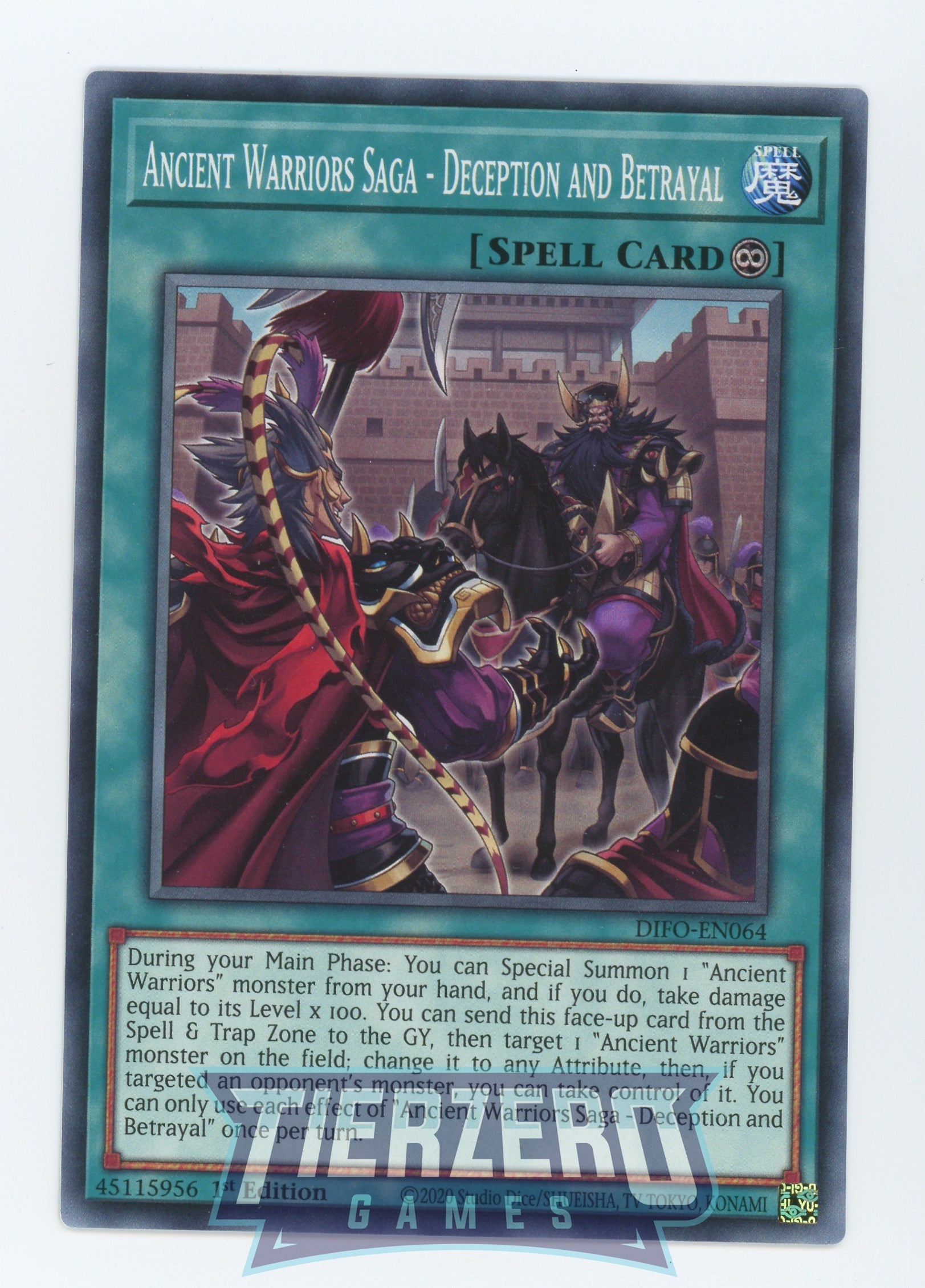 DIFO-EN064 - Ancient Warriors Saga - Deception and Betrayal - Common - DIFO-EN064 - Ancient Warriors Saga - Deception and Betrayal - Common -