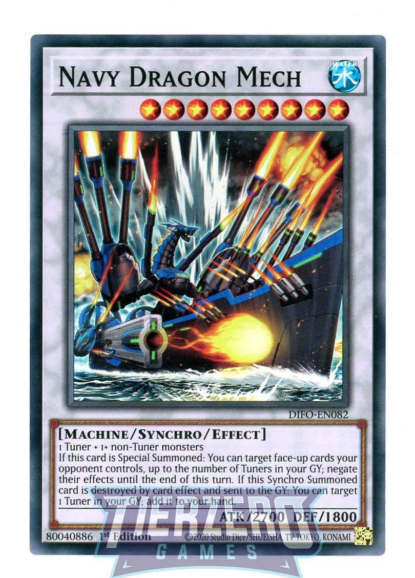 water synchro monsters DIFO-EN082 - Navy Dragon Mech - Super Rare