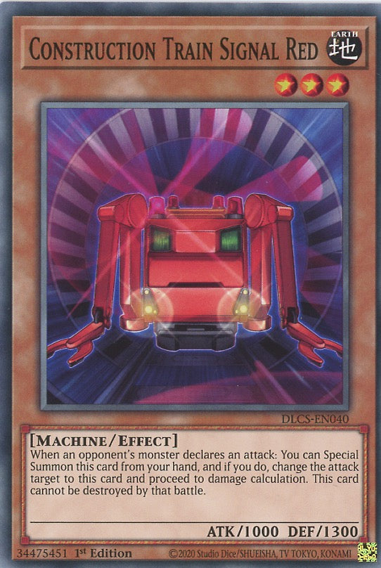 train cards yugioh DLCS-EN040 - Construction Signal Red - Common may be 1st or Back Design:Team Rocket Back What are some silly One Piece Card Game Booster Box