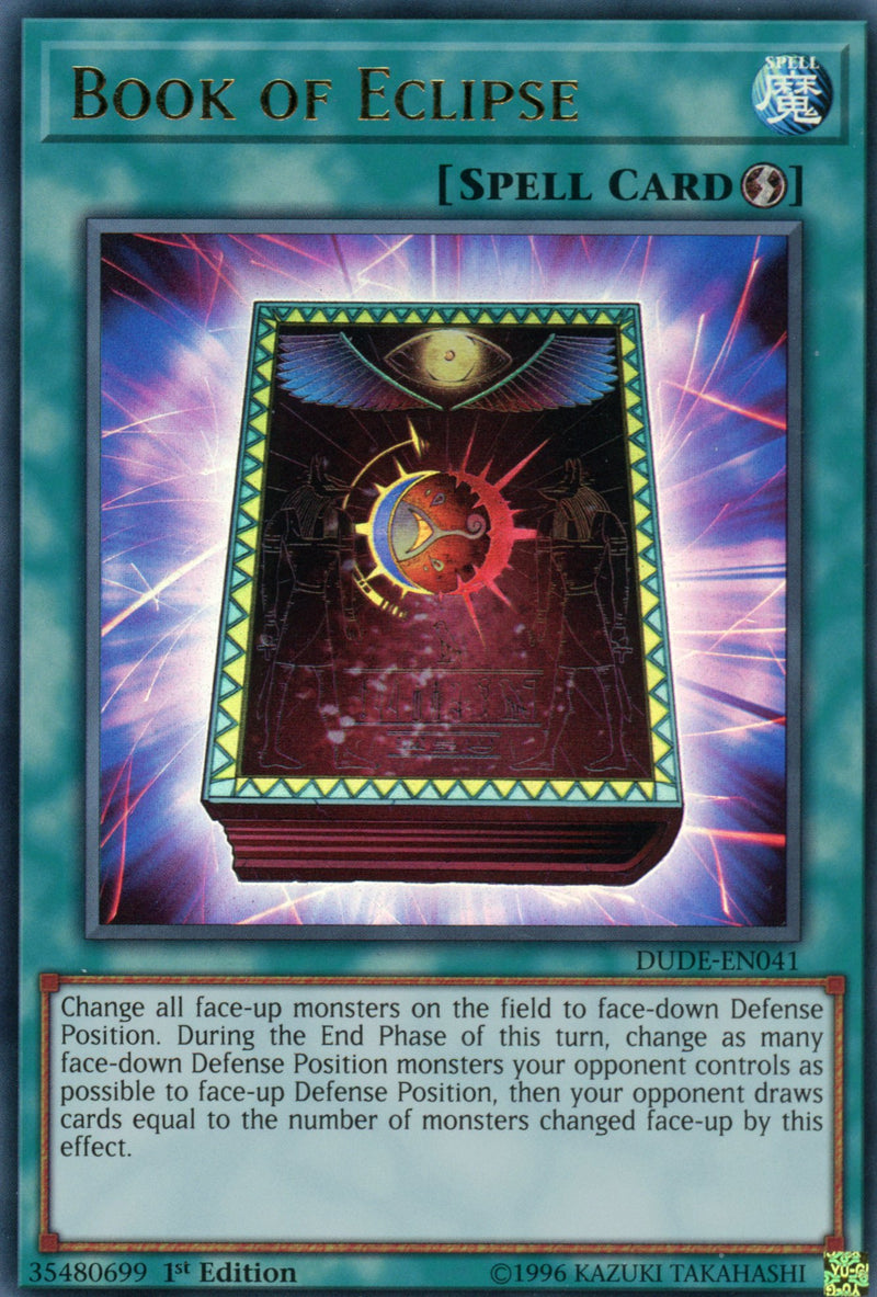 DUDE-EN041 - Book of Eclipse - Ultra Rare - Quick-Play Spell Card - 1st Edition - Duel Devastator