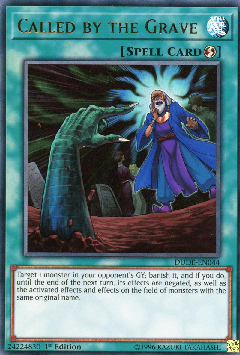 DUDE-EN044 - Called by the Grave - Ultra Rare - Quick-Play Spell Card - 1st Edition - Duel Devastator