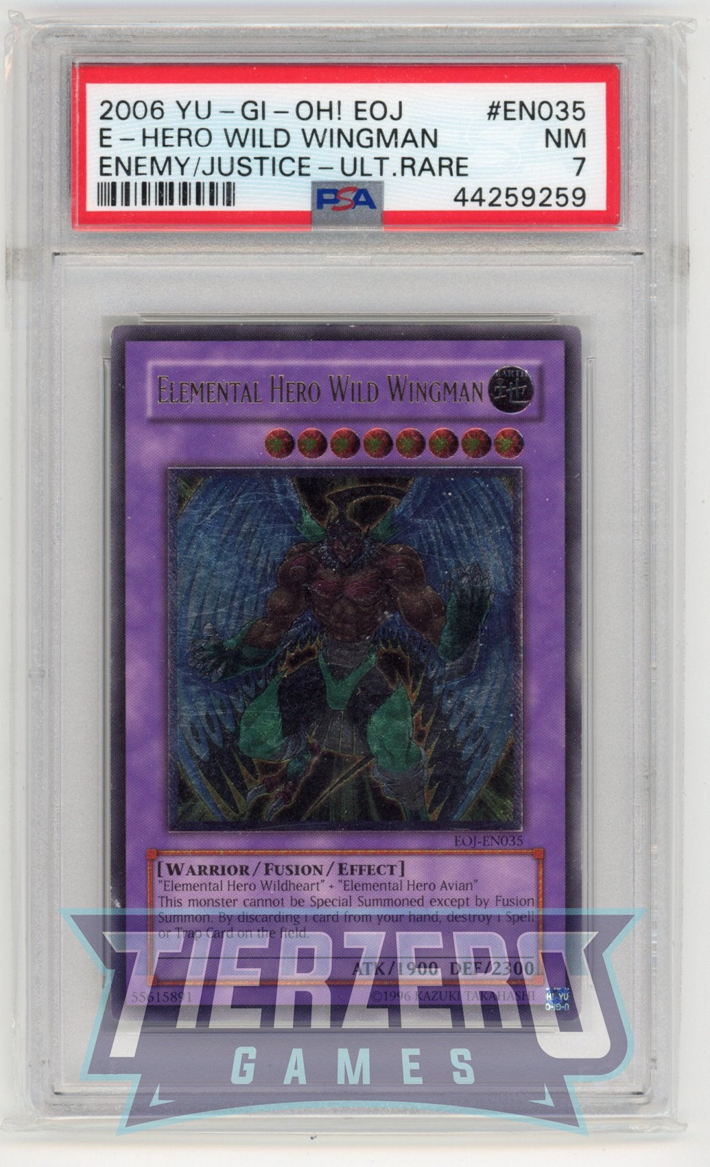 EOJ-EN035 - Elemental Hero Wild Wingman - Ultimate Rare - PSA 7 - B