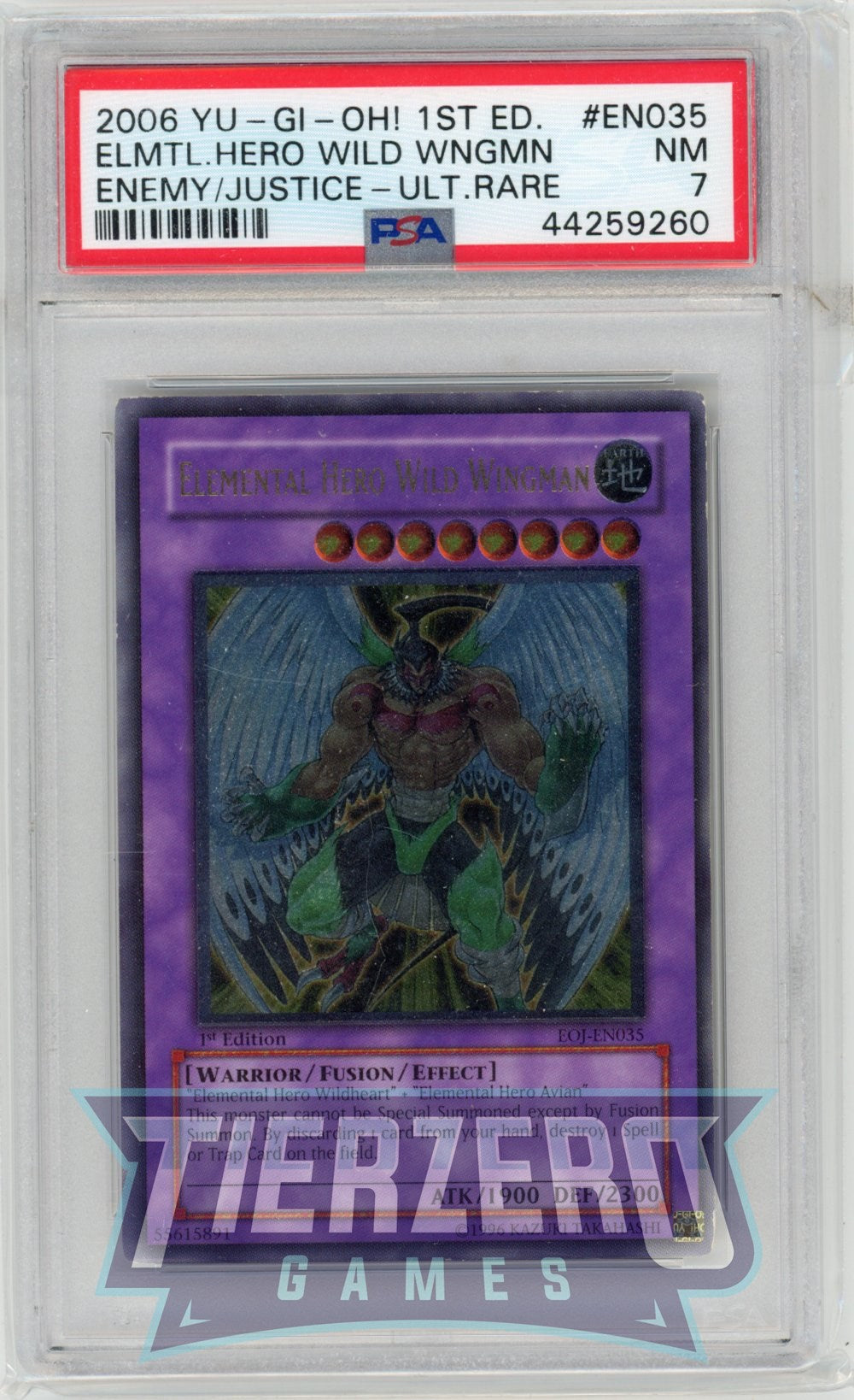 EOJ-EN035 - Elemental Hero Wild Wingman - Ultimate Rare - PSA 7 - D