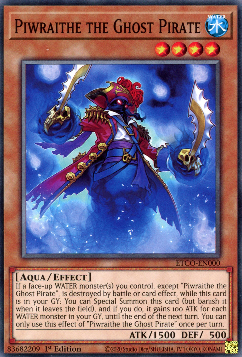 ETCO-EN000 - Piwraithe the Ghost Pirate - Common - Effect Monster - Eternity Code