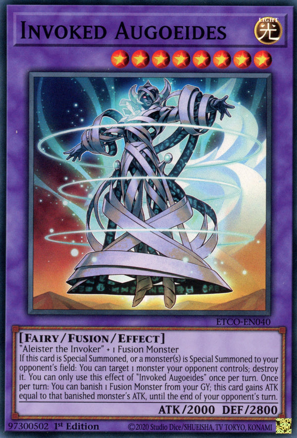ETCO-EN040 - Invoked Augoeides - Super Rare - Effect Fusion Monster - Eternity Code