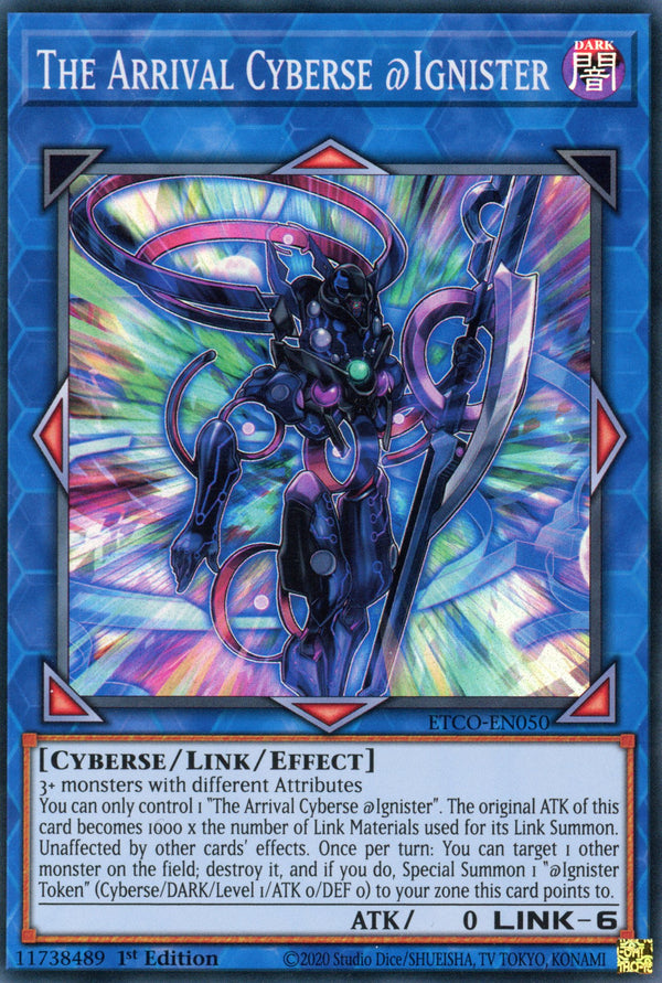 ETCO-EN050 - The Arrival Cyberse @Ignister - Super Rare - Effect Link Monster - Eternity Code