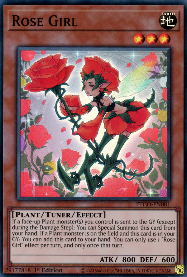 ETCO-EN081 - Rose Girl - Super Rare - Effect Tuner monster - Eternity Code