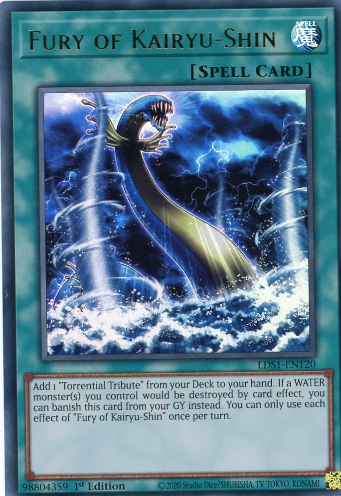 LDS1-EN120 - Fury of Kairyu-Shin - Ultra Rare - Normal Spell - Legendary Duelists Season 1