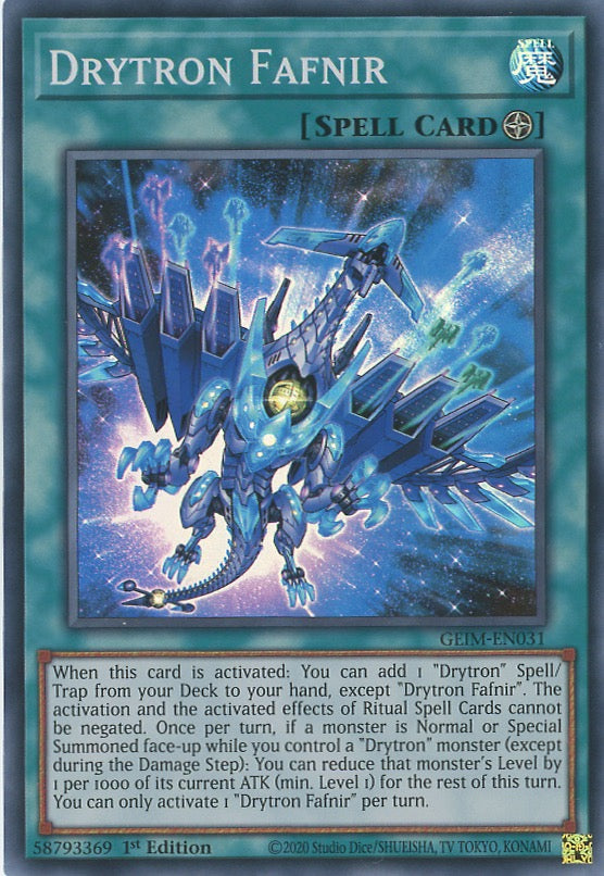 GEIM-EN031 - Drytron Fafnir - Super Rare - Field Spell