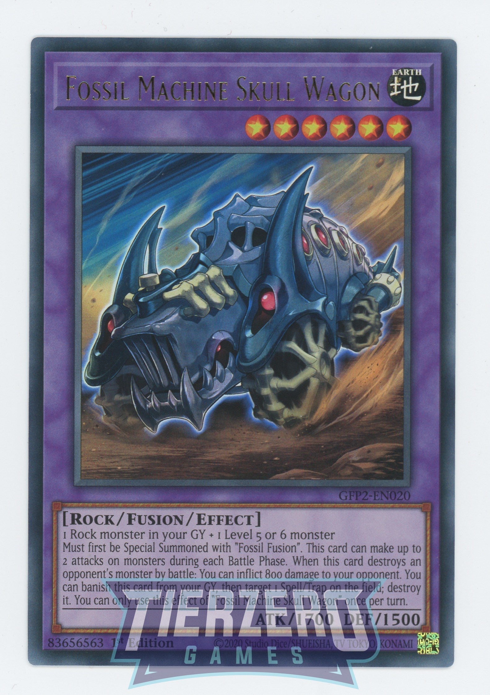 GFP2-EN020 - Fossil Machine Skull Wagon - Ultra Rare - Ghosts From the Past: The 2nd Haunting