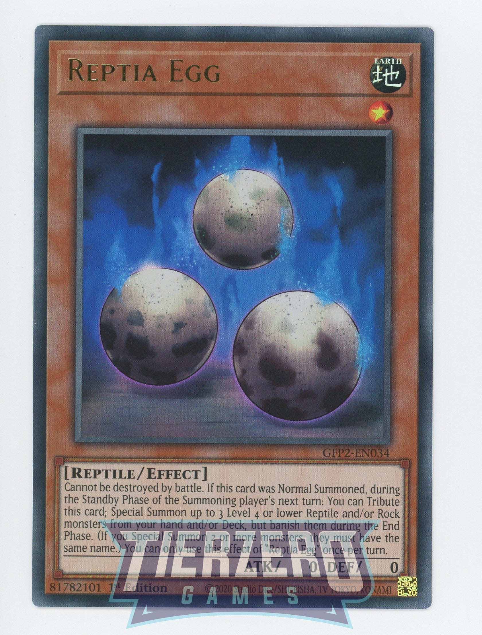 GFP2-EN034 - Reptia Egg - Ultra Rare - Ghosts From the Past: The 2nd Haunting