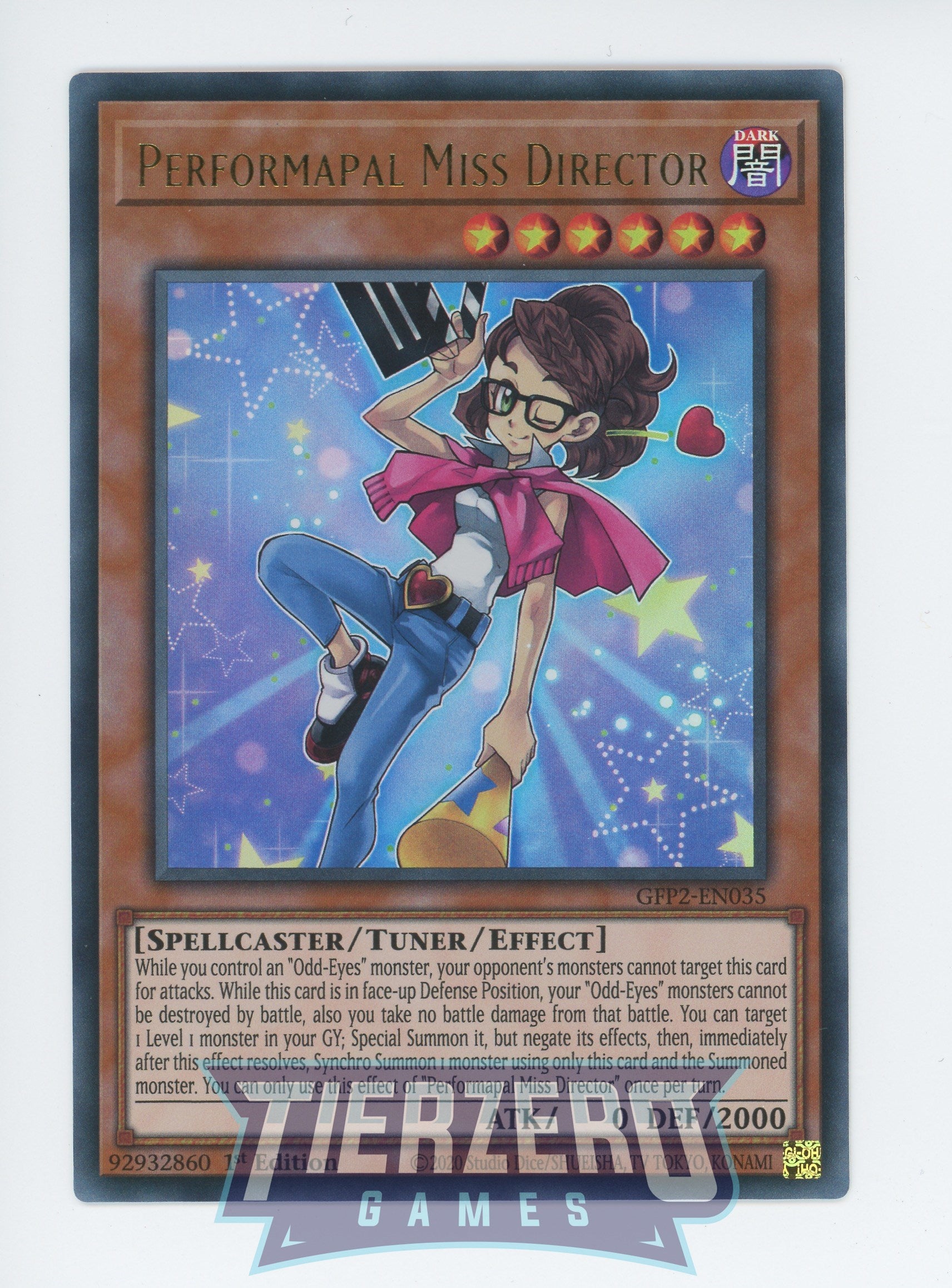 GFP2-EN035 - Performapal Miss Director - Ultra Rare - Ghosts From the Past: The 2nd Haunting