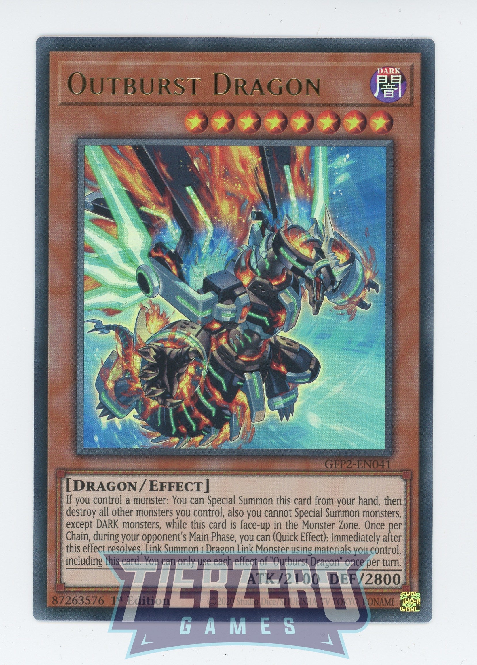 GFP2-EN041 - Outburst Dragon - Ultra Rare - Ghosts From the Past: The 2nd Haunting