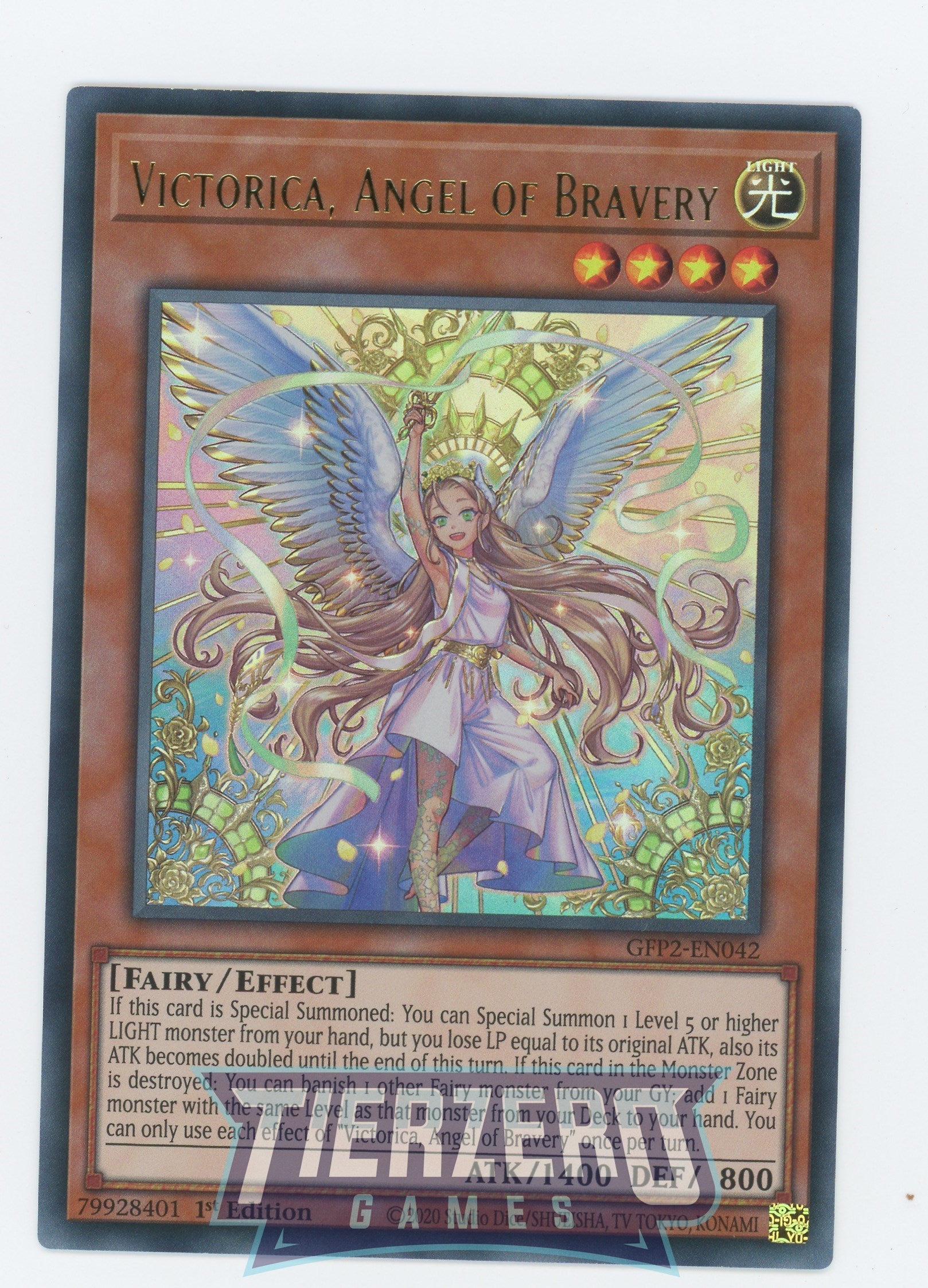 GFP2-EN042 - Victorica, Angel of Bravery - Ultra Rare - Ghosts From the Past: The 2nd Haunting