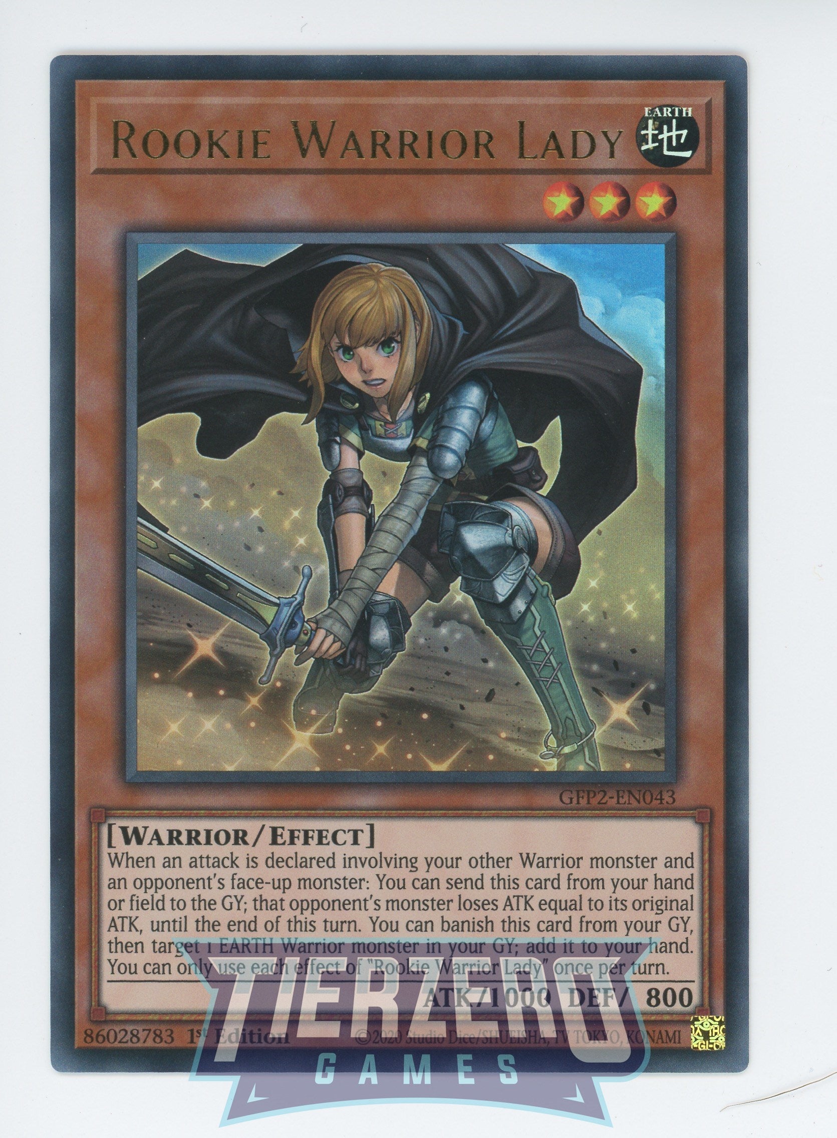 GFP2-EN043 - Rookie Warrior Lady - Ultra Rare - Ghosts From the Past: The 2nd Haunting