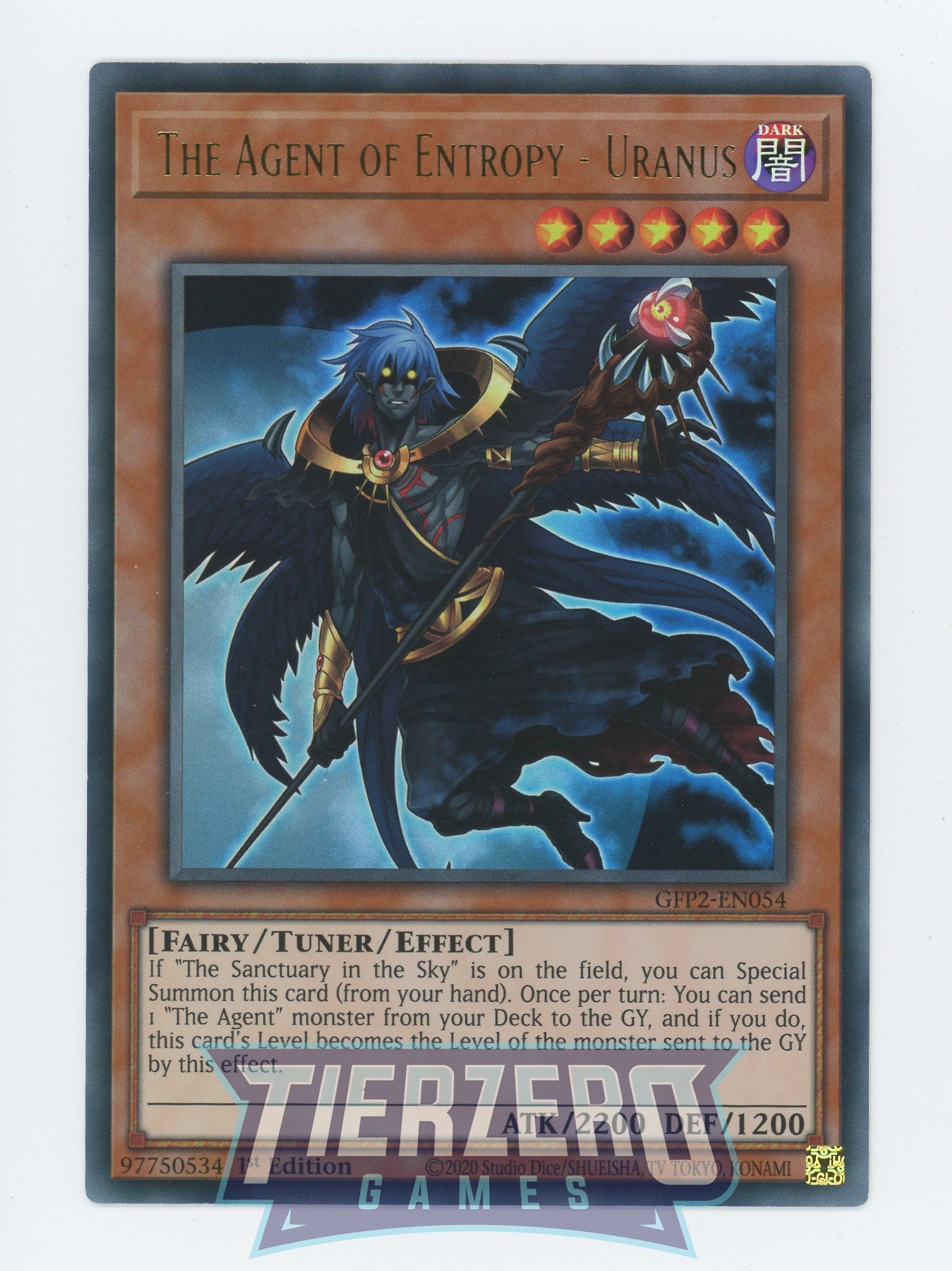 GFP2-EN054 - The Agent of Entropy - Uranus - Ultra Rare - Ghosts From the Past: The 2nd Haunting