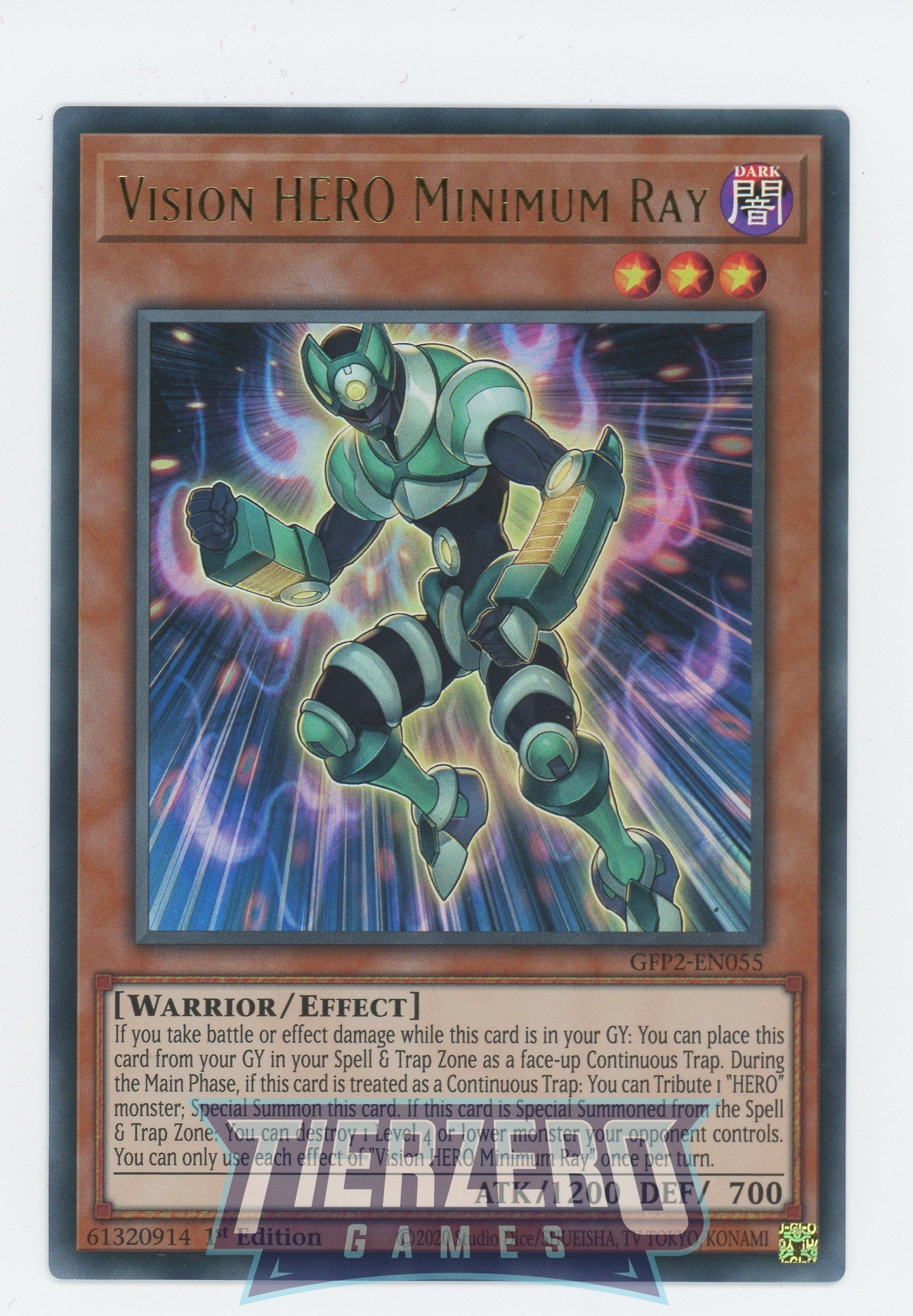 GFP2-EN055 - Vision HERO Minimum Ray - Ultra Rare - Ghosts From the Past: The 2nd Haunting