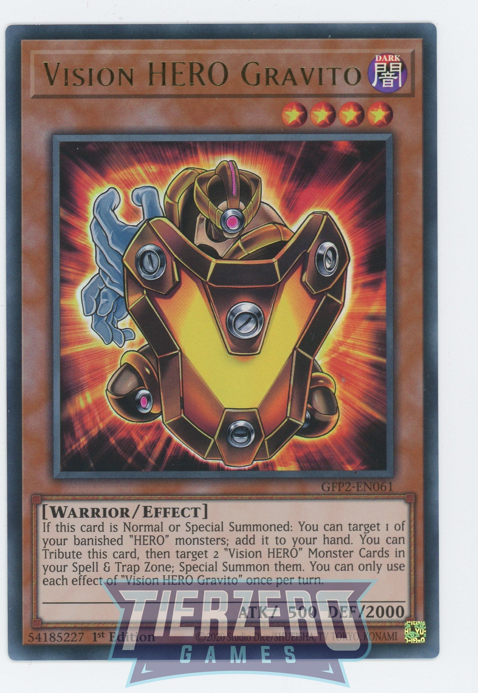 GFP2-EN061 - Vision HERO Gravito - Ultra Rare - Ghosts From the Past: The 2nd Haunting