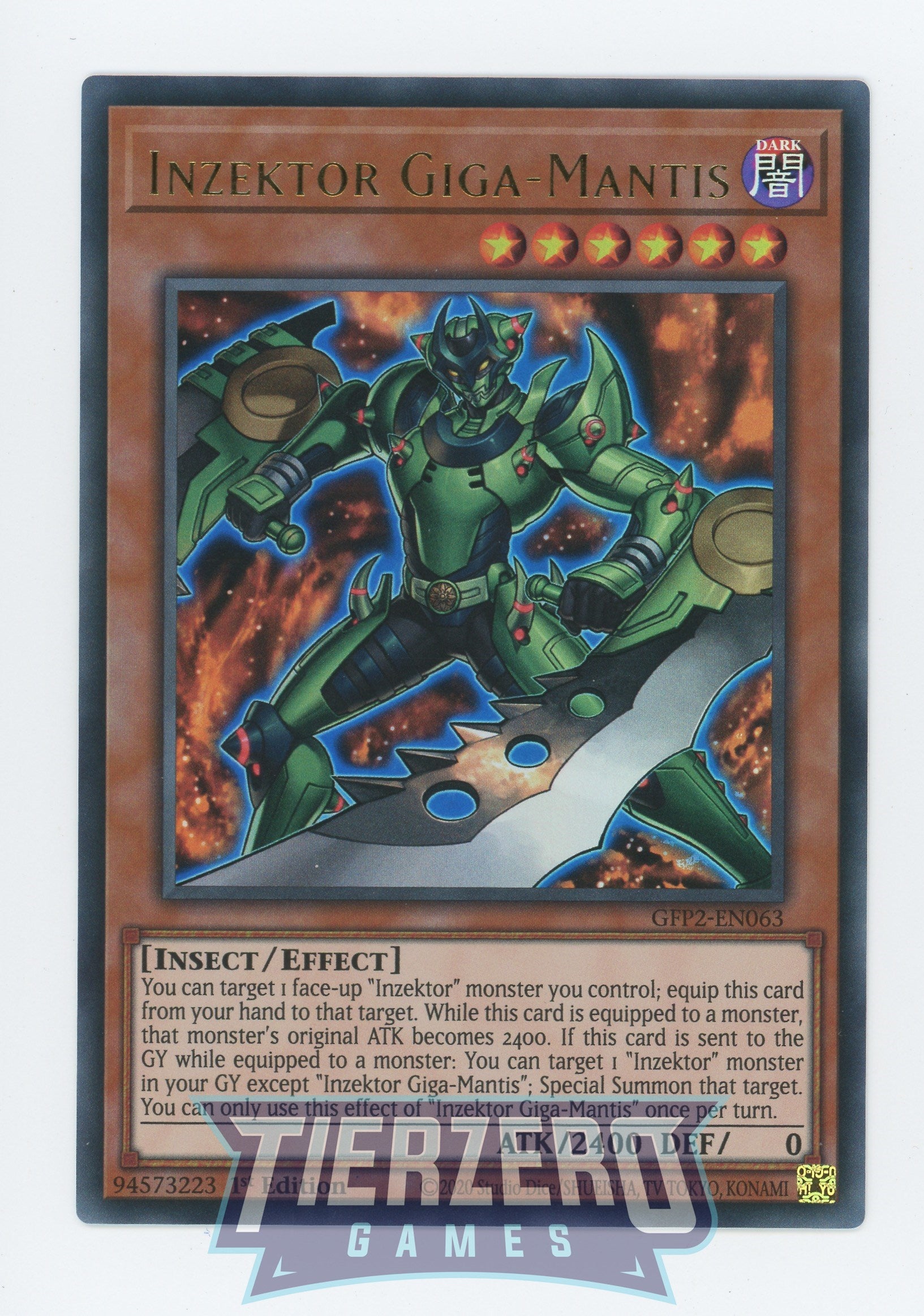 GFP2-EN063 - Inzektor Giga-Mantis - Ultra Rare - Ghosts From the Past: The 2nd Haunting