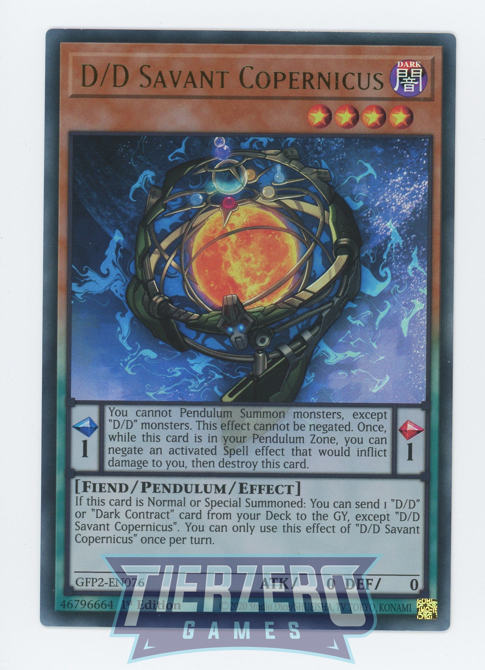 GFP2-EN076 - D/D Savant Copernicus - Ultra Rare - Ghosts From the Past: The 2nd Haunting