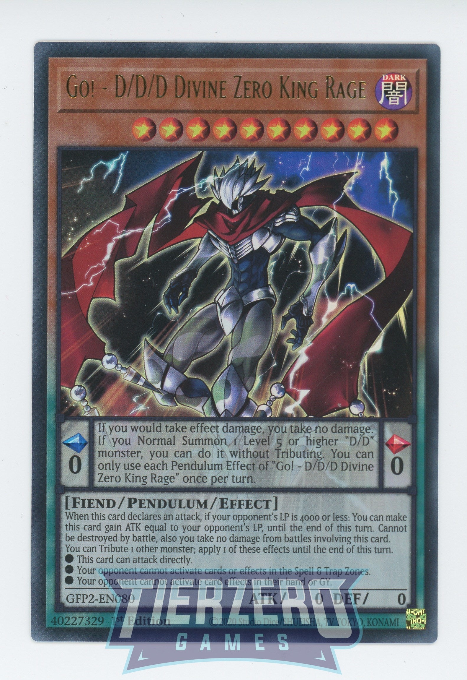 GFP2-EN080 - Go! - D-D-D Divine Zero King Rage - Ultra Rare