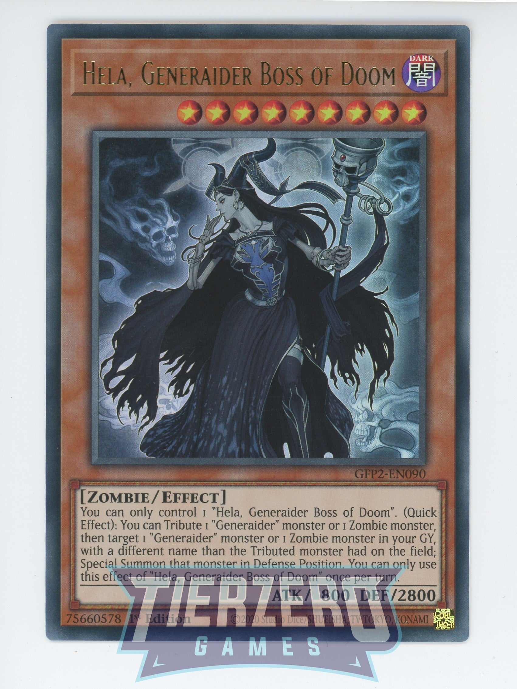 GFP2-EN090 - Hela, Generaider Boss of Doom - Ultra Rare - Ghosts From the Past: The 2nd Haunting