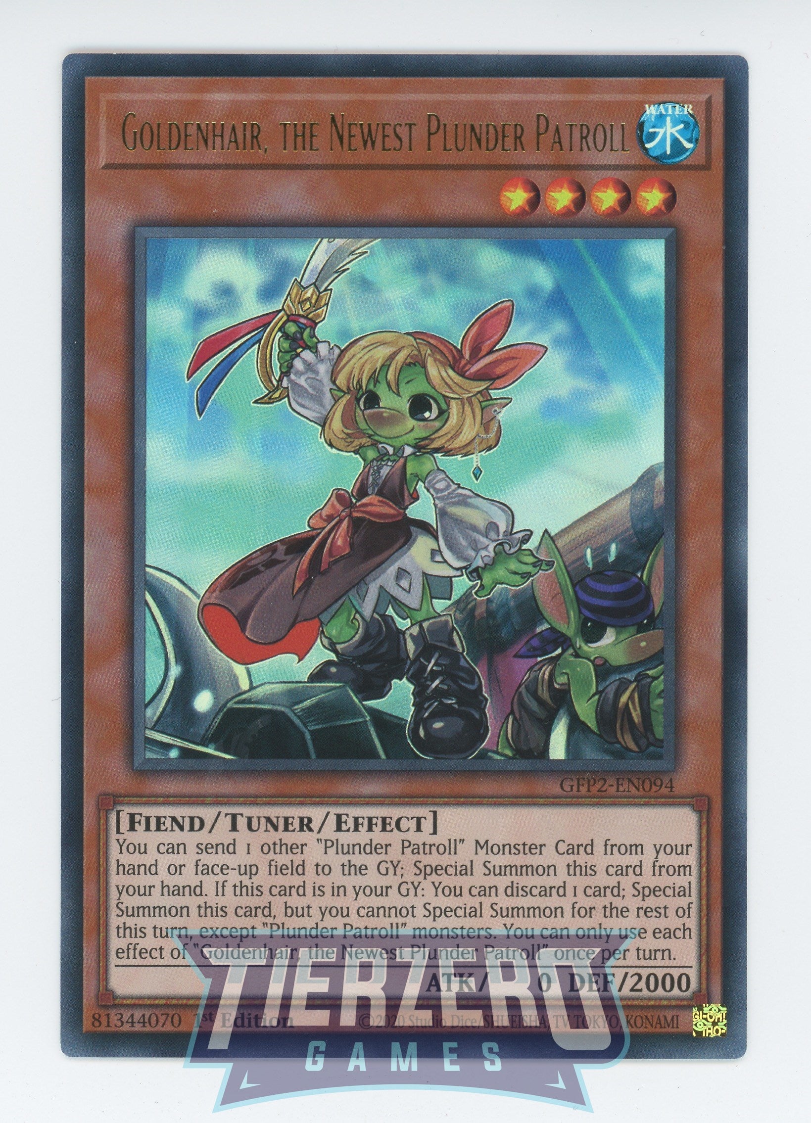 GFP2-EN094 - Goldenhair, the Newest Plunder Patroll - Ultra Rare - Ghosts From the Past: The 2nd Haunting