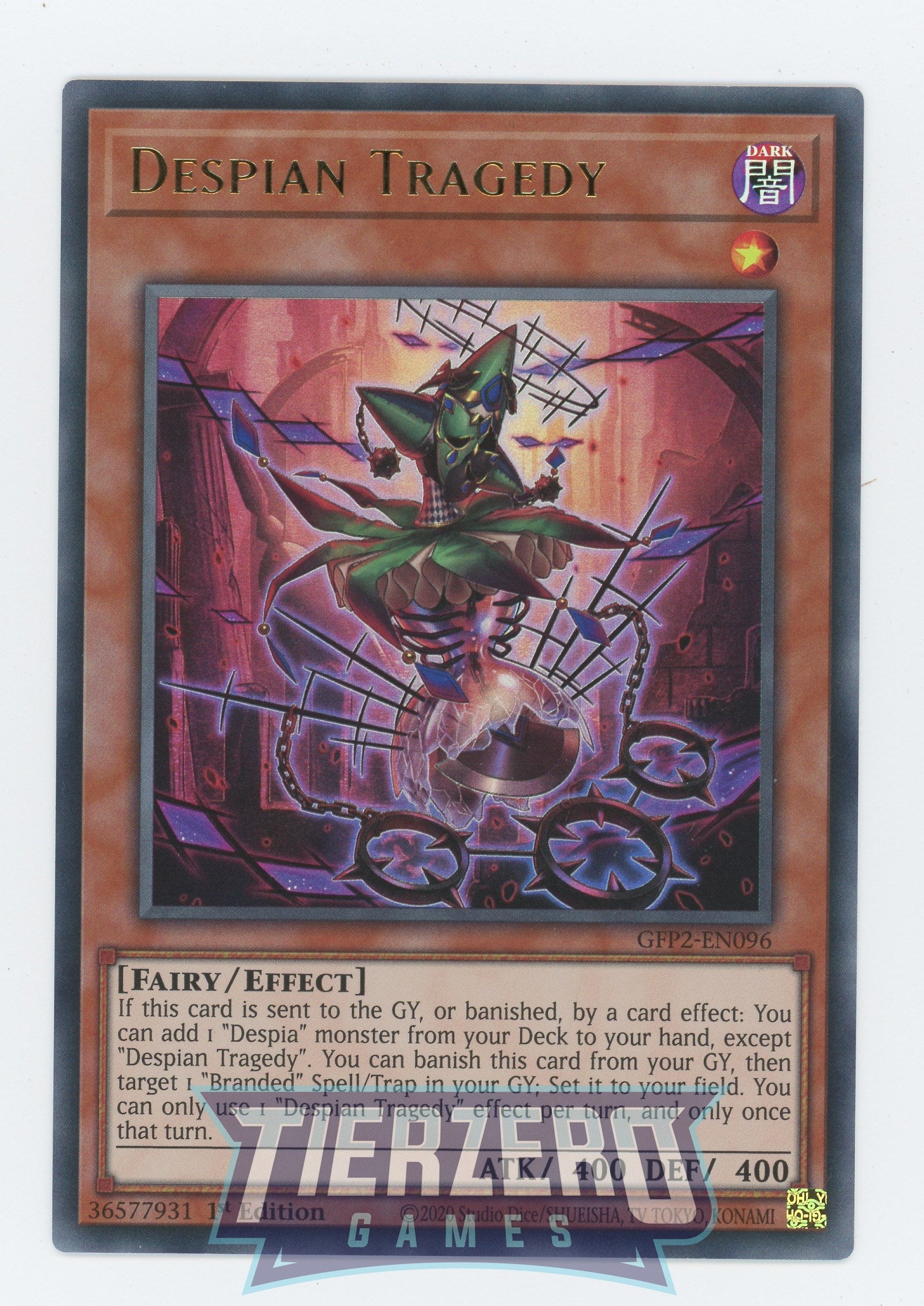 GFP2-EN096 - Despian Tragedy - Ultra Rare - Effect Monster
