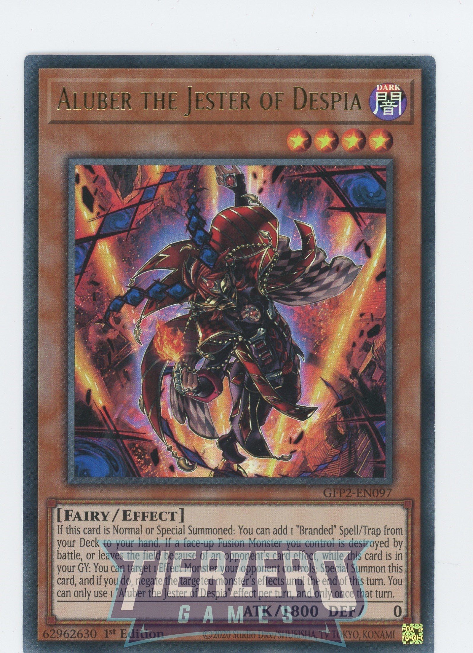 GFP2-EN097 - Aluber the Jester of Despia - Ultra Rare - Effect Monster -  Ghosts from the Past the 2nd Haunting