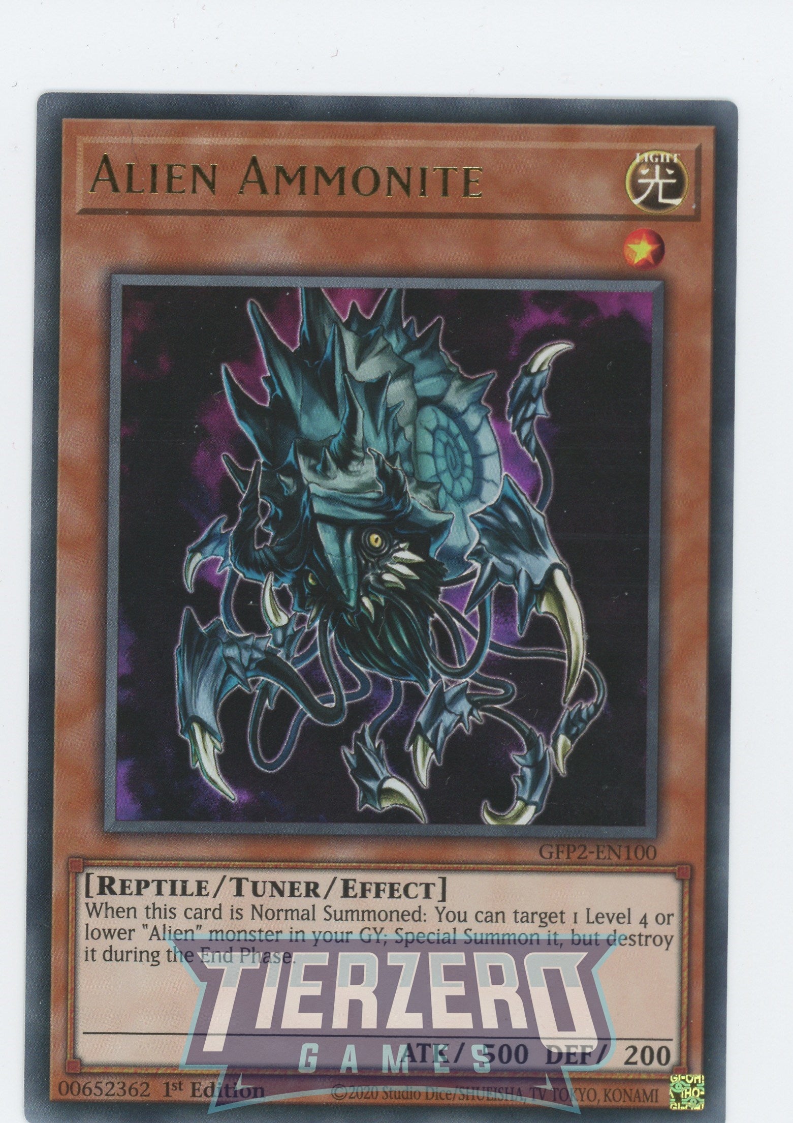 GFP2-EN100 - Alien Ammonite - Ultra Rare - Ghosts From the Past: The 2nd Haunting