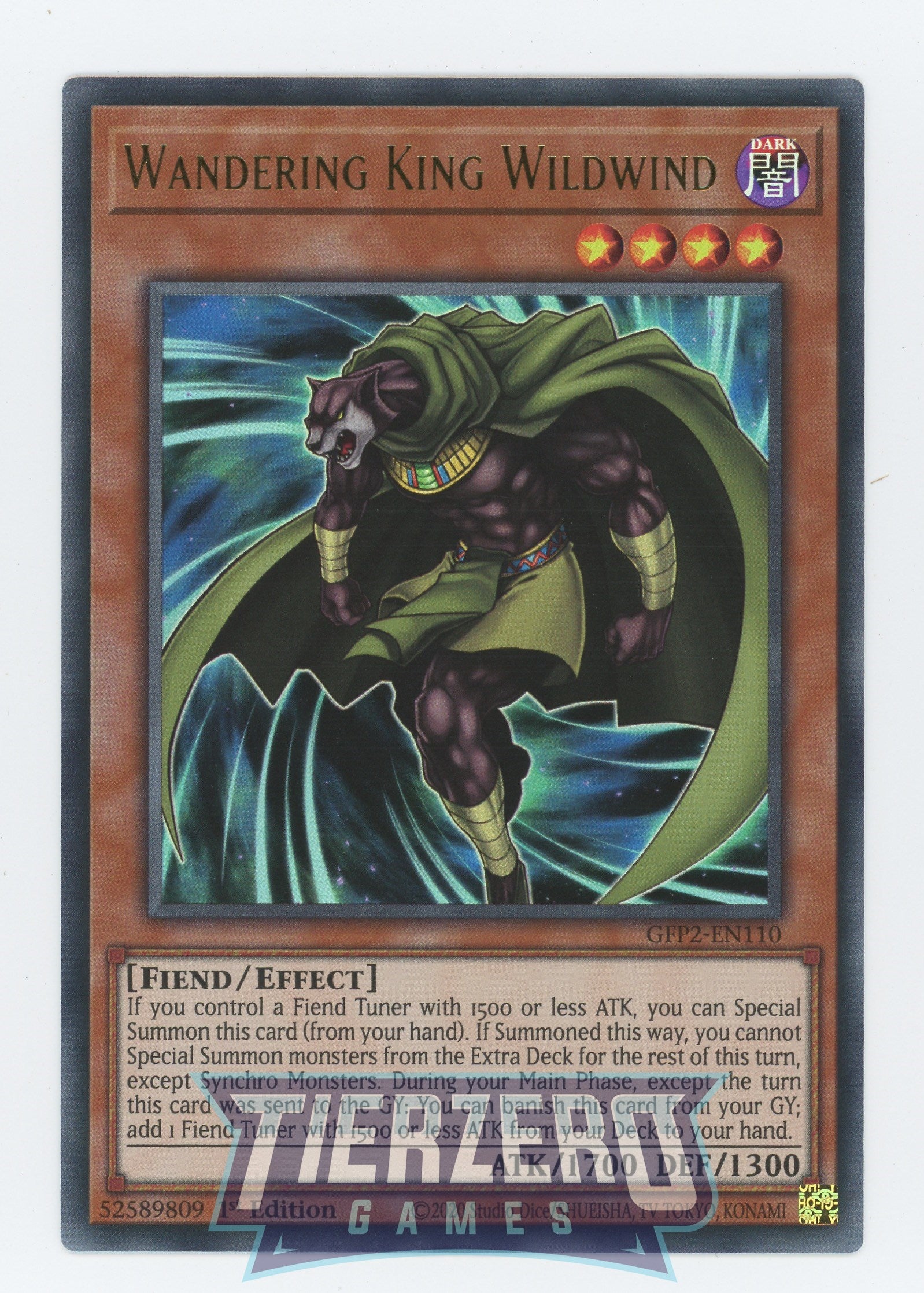GFP2-EN110 - Wandering King Wildwind - Ultra Rare - Ghosts From the Past: The 2nd Haunting