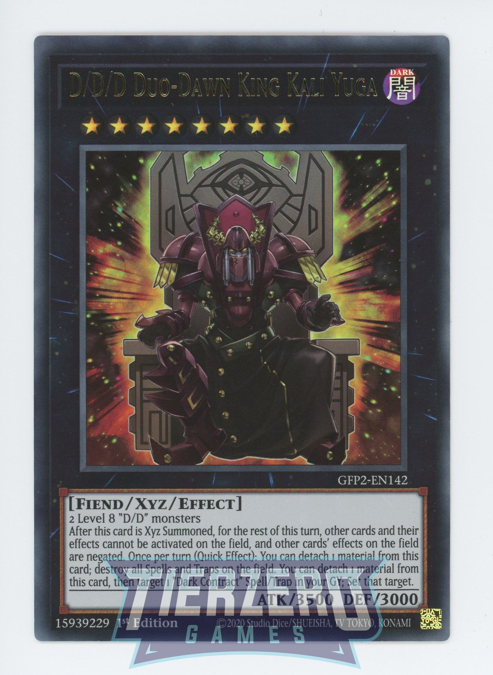 d/d/d xyz monsters GFP2-EN142 - D-D-D Duo-Dawn King Kali Yuga - Ultra Rare