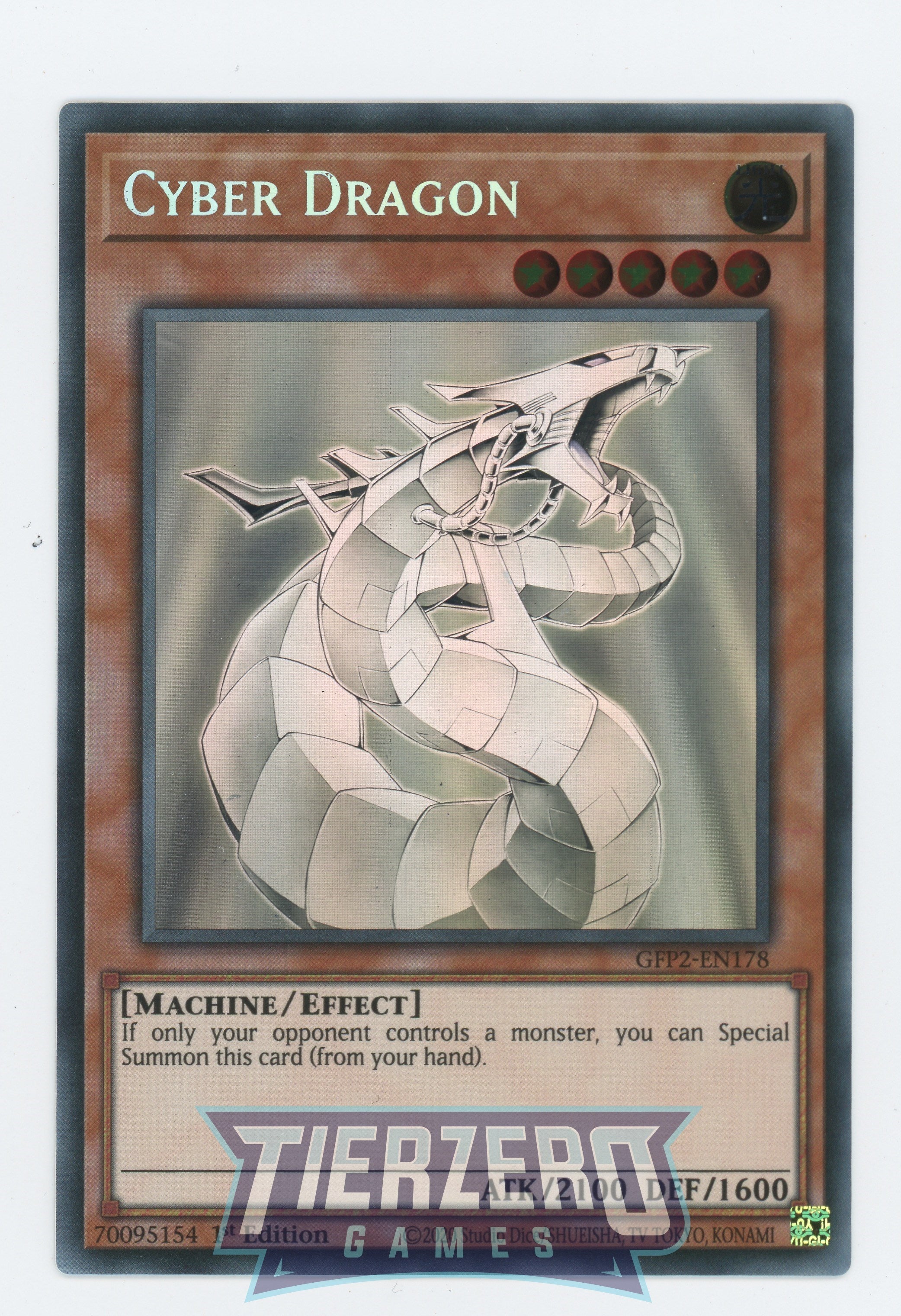 GFP2-EN178 - Cyber Dragon - Ghost Rare - Effect Monster GFP2-EN178 - Cyber Dragon - Ghost Rare - Effect Monster