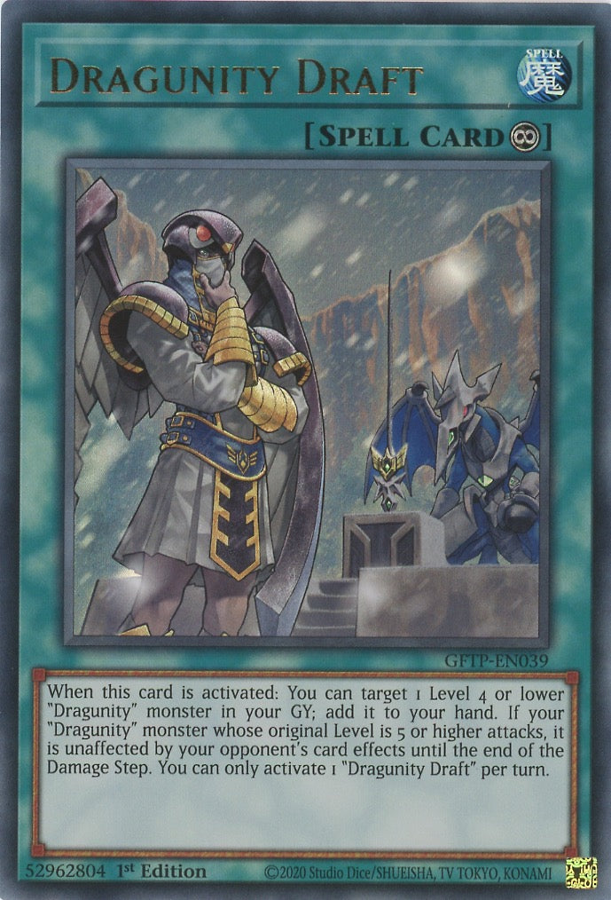 GFTP-EN039 - Dragunity Draft - Ultra Rare - Continuous Spell