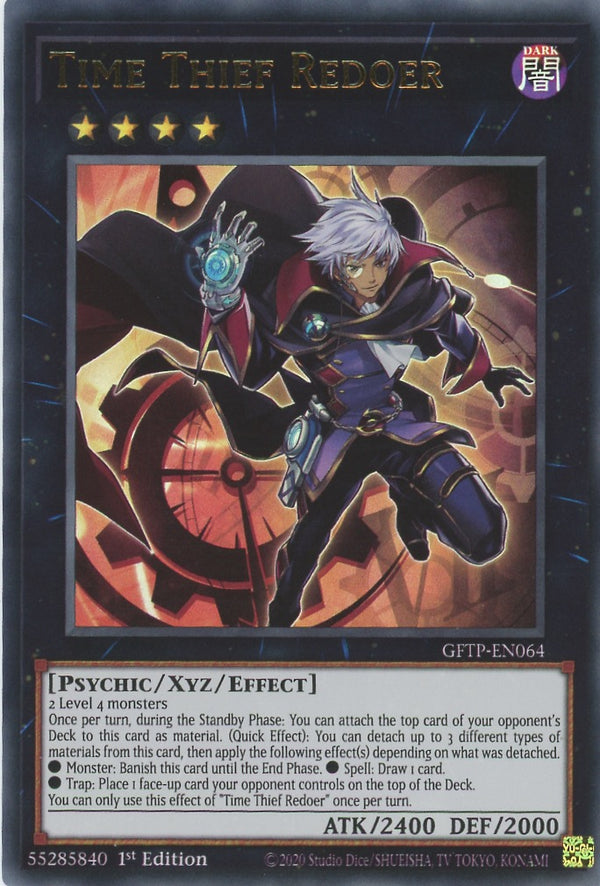 GFTP-EN064 - Time Thief Redoer - Ultra Rare - Effect Xyz Monster - Ghosts From the Past
