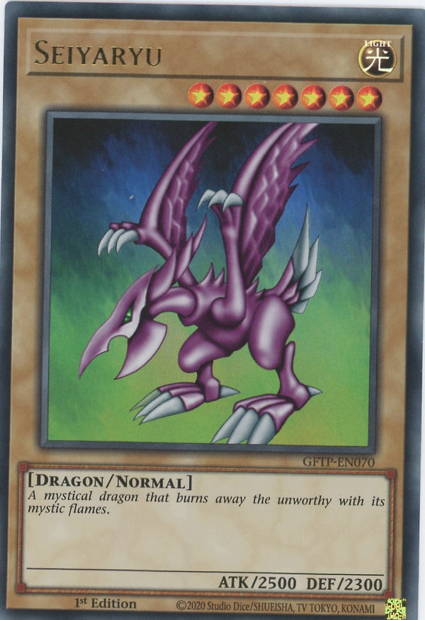 GFTP-EN070 - Seiyaryu - Ultra Rare - Normal Monster - Ghosts From the Past