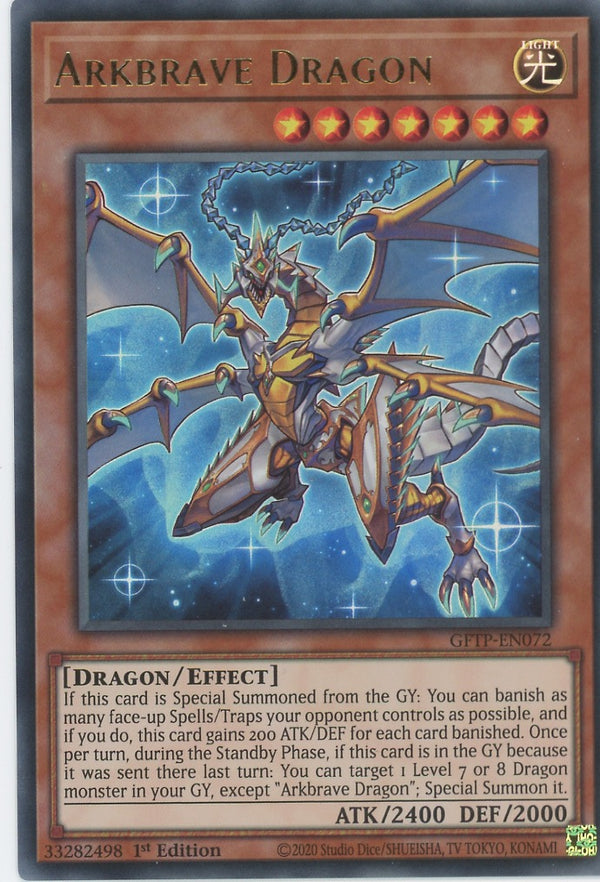 GFTP-EN072 - Arkbrave Dragon - Ultra Rare - Effect Monster - Ghosts From the Past