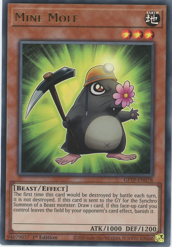 GFTP-EN078 - Mine Mole - Ultra Rare - Effect Monster - Ghosts From the Past