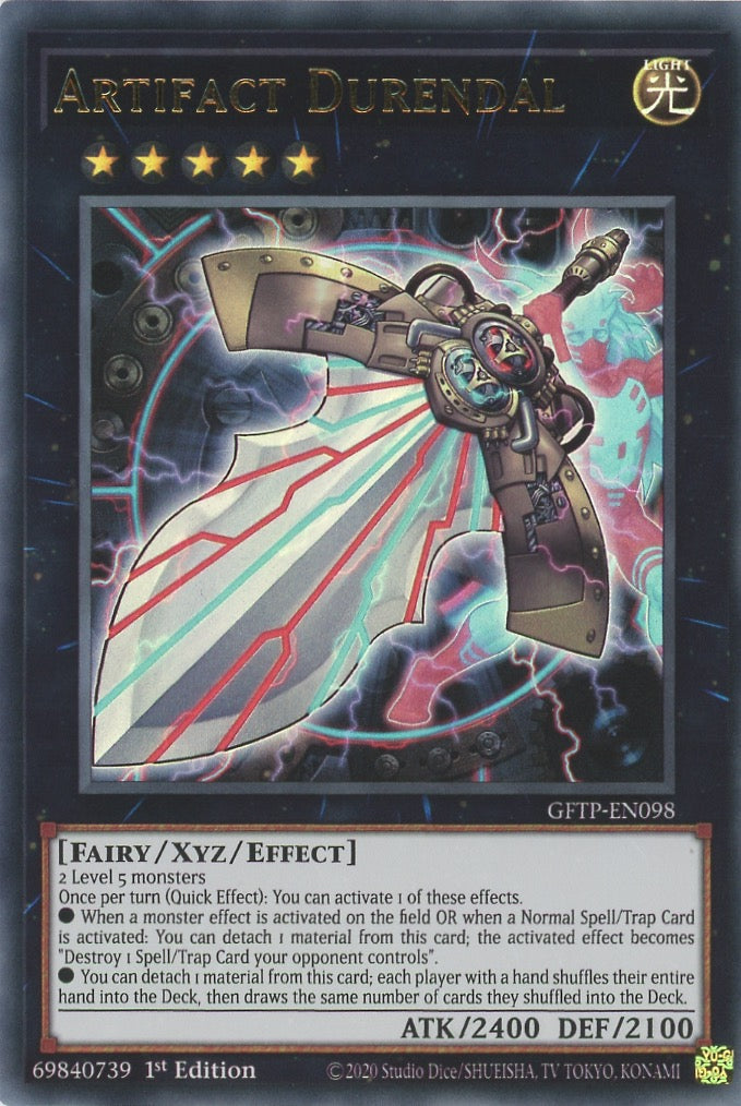 ddd xyz monsters GFTP-EN098 - Artifact Durendal - Ultra Rare - Effect Xyz Monster