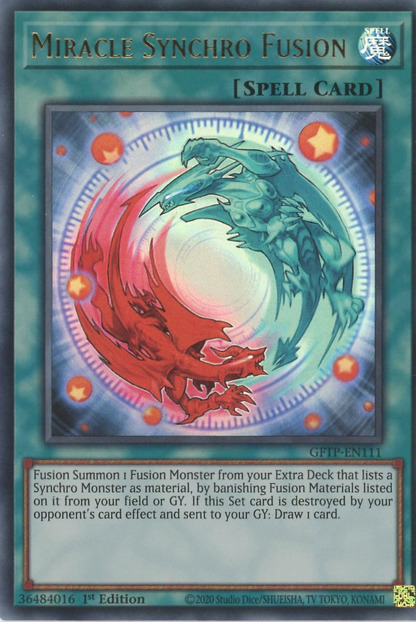 GFTP-EN111 - Miracle Synchro Fusion - Ultra Rare - Normal Spell - Ghosts From the Past