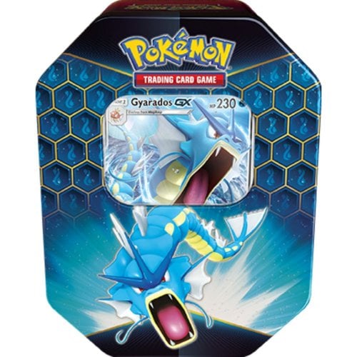 Pokemon Hidden Fates Collectors TIns Gyarados GX