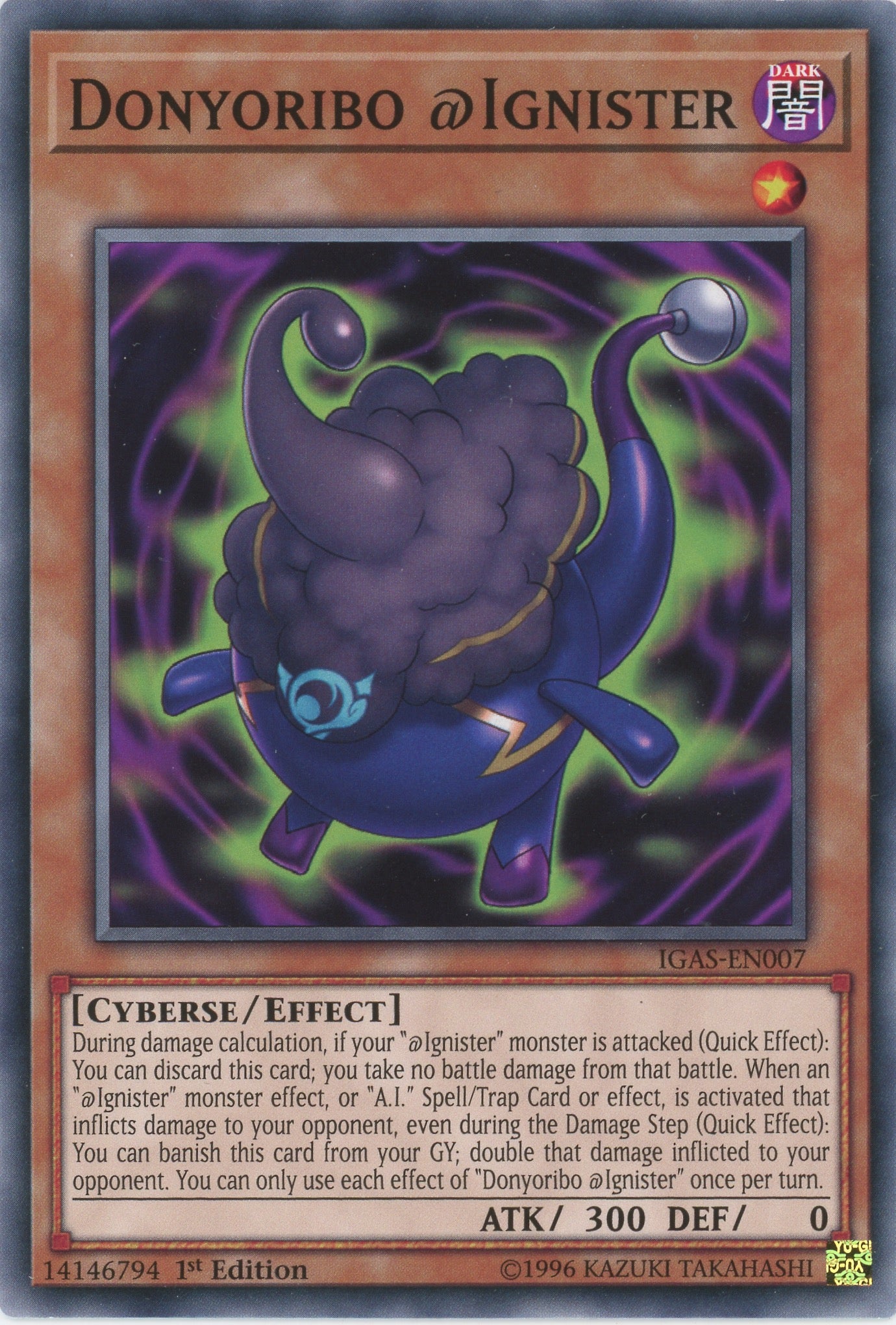 IGAS-EN007 - "Donyoribo @Ignister" - Common - Effect Monster - - Ignition Assault