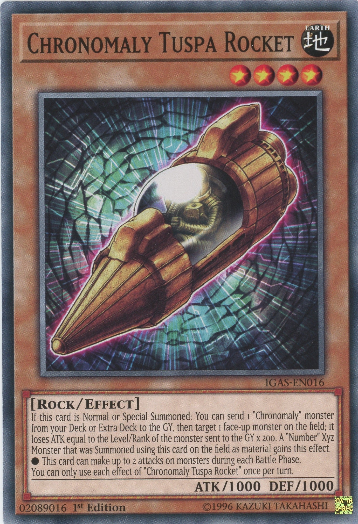 IGAS-EN016 - "Chronomaly Tuspa Rocket" - Common - Effect Monster - - Ignition Assault